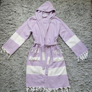 Lavender & White Fringe Robe